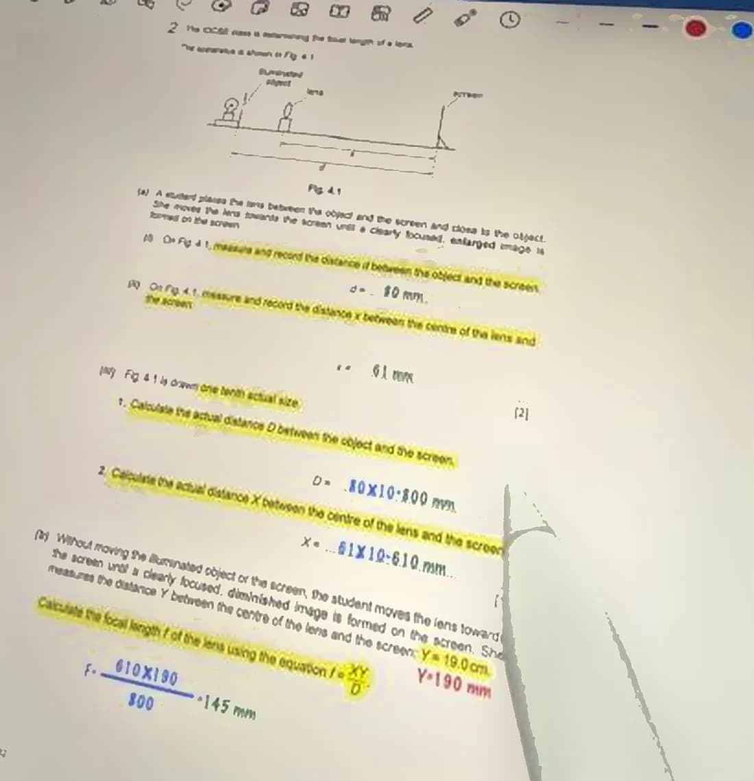 Physics question page linked to a worked explanation